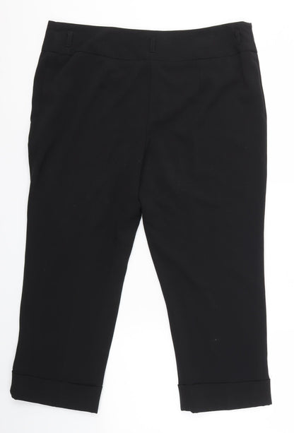 Matalan Womens Black   Dress Pants Trousers Size 14 L21 in