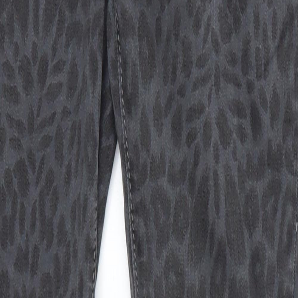 Redial Womens Multicoloured Animal Print  Skinny Jeans Size 6 L27 in