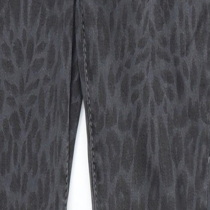 Redial Womens Multicoloured Animal Print  Skinny Jeans Size 6 L27 in