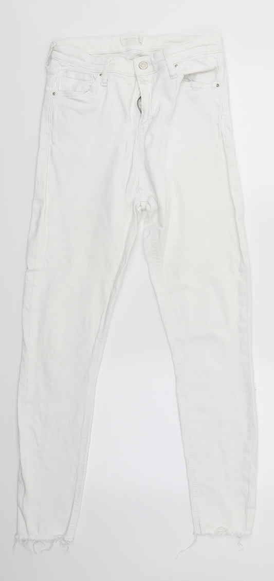 Topshop Womens White   Skinny Jeans Size 30 in L32 in