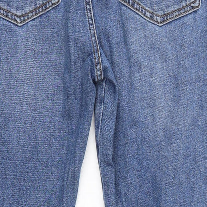 Topshop Womens Blue   Straight Jeans Size 32 in L30 in