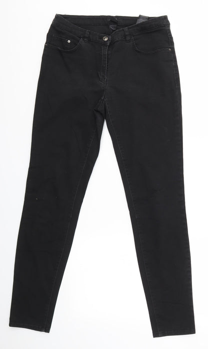 Womens UK Size 8 H&M Regular Fit Skinny Black Jeans