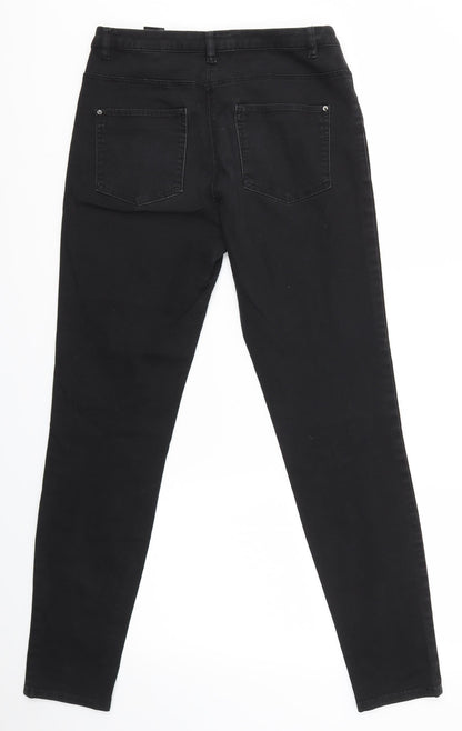 Womens UK Size 8 H&M Regular Fit Skinny Black Jeans