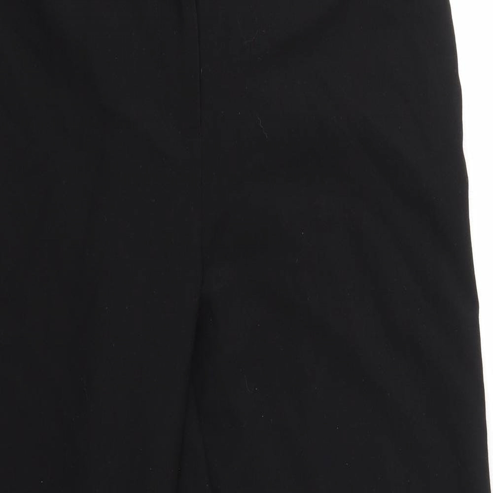 Womens UK Size 14 slimma Regular Fit Dress Pants Black Trousers