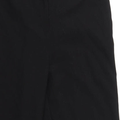 Womens UK Size 14 slimma Regular Fit Dress Pants Black Trousers