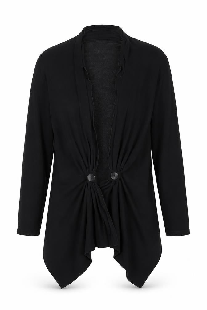 Womens UK Size M Just Elegance Black Cardigan Jumper