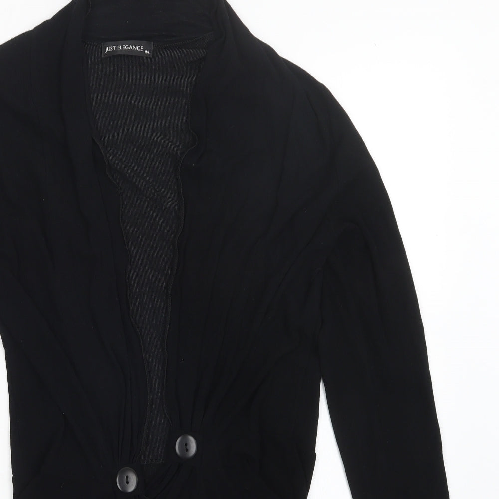 Just Elegance Womens Black   Cardigan Jumper Size M