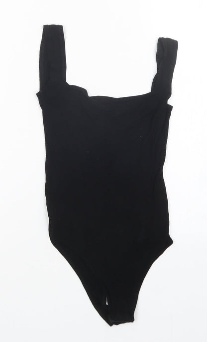 PRETTYLITTLETHING Womens Black   Bodysuit One-Piece Size 6