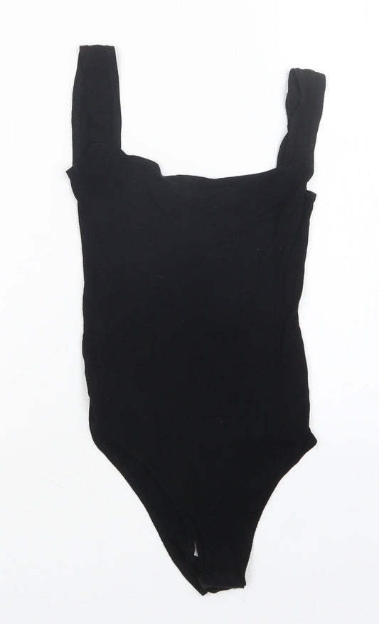 PRETTYLITTLETHING Womens Black   Bodysuit One-Piece Size 6