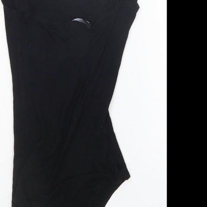 PRETTYLITTLETHING Womens Black   Bodysuit One-Piece Size 6