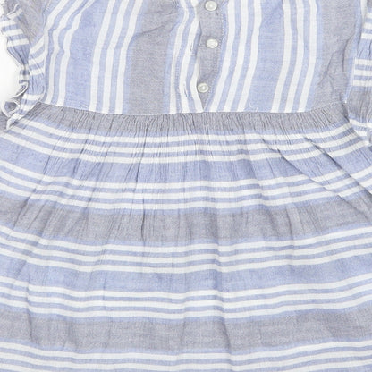 Matalan Girls Multicoloured Striped  A-Line  Size 7 Years