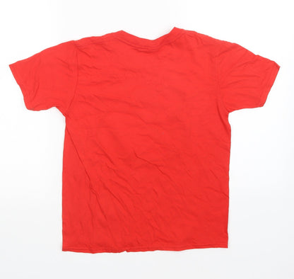 Gilden Girls Red   Basic T-Shirt Size L