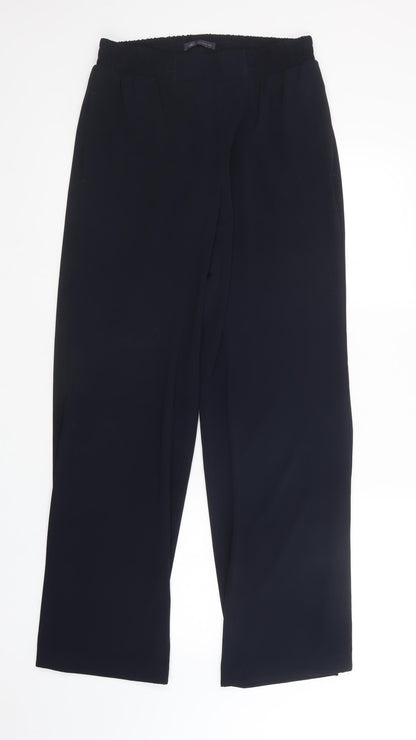 Womens UK Size 10 M&S Regular Fit  Black Trousers