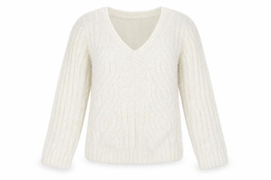 Marks & Spencer Womens White   Pullover Jumper Size M