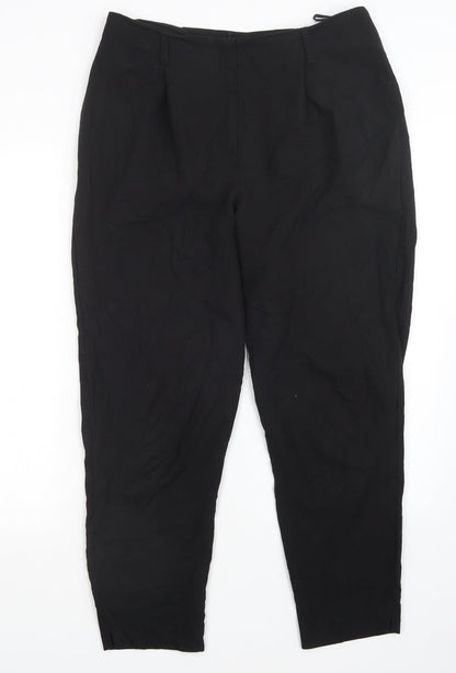 New Look Womens Black   Trousers  Size 12 L27 in