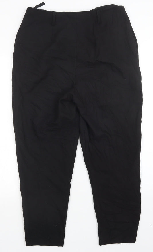 New Look Womens Black   Trousers  Size 12 L27 in