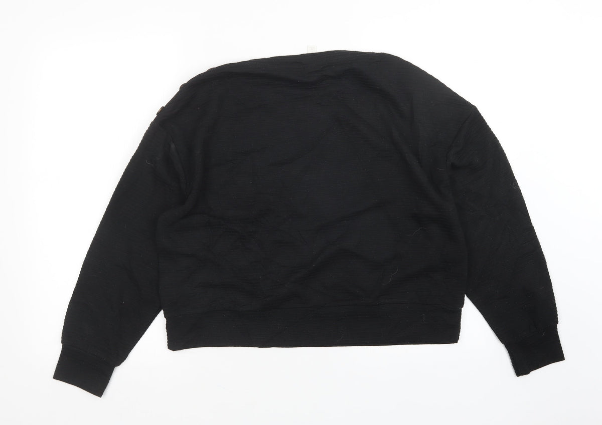 Womens UK Size M H&M Black Pullover Jumper