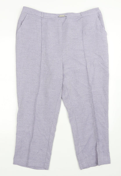 Womens UK Size 20 EWM Regular Fit  Purple Trousers