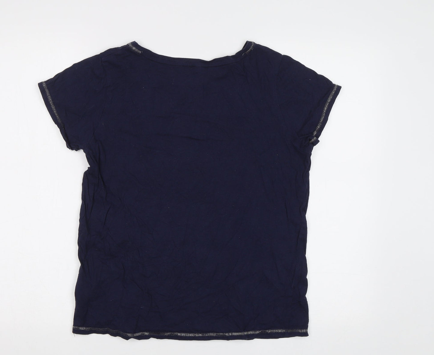 Womens UK Size 12 Debenhams Black Basic Polo