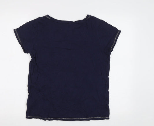 Womens UK Size 12 Debenhams Black Basic Polo