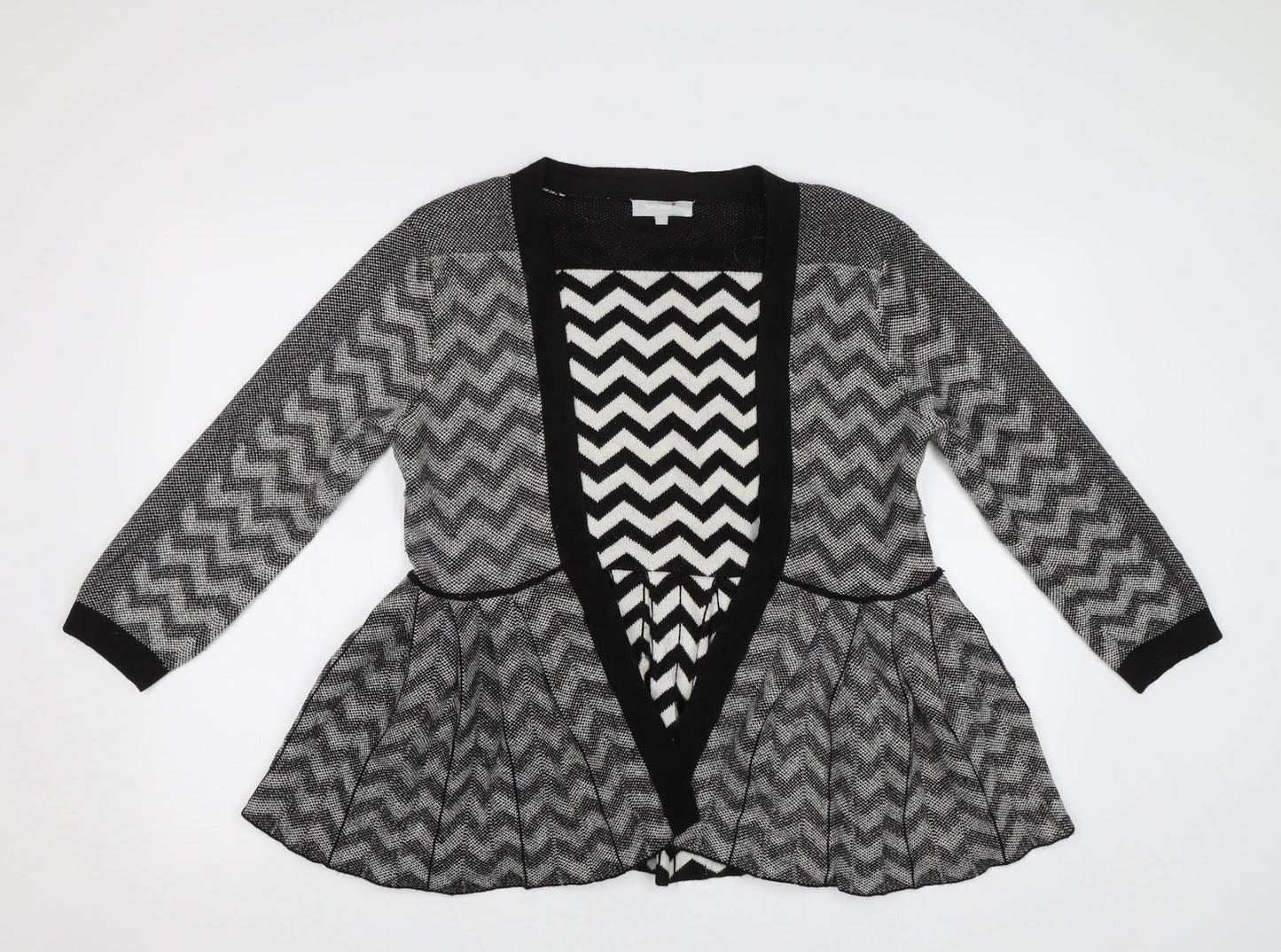Womens UK Size 12 M&S Black Cardigan Jumper