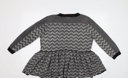 Womens UK Size 12 M&S Black Cardigan Jumper