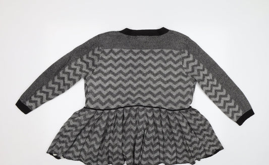 Womens UK Size 12 M&S Black Cardigan Jumper