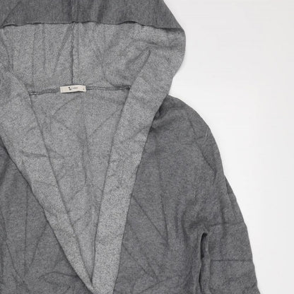 TU Womens Grey   Overcoat Coatigan Size M