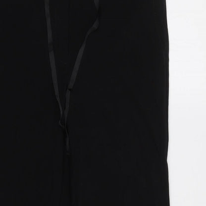 Womens UK Size 10 M&S Regular Fit Dress Pants Black Trousers