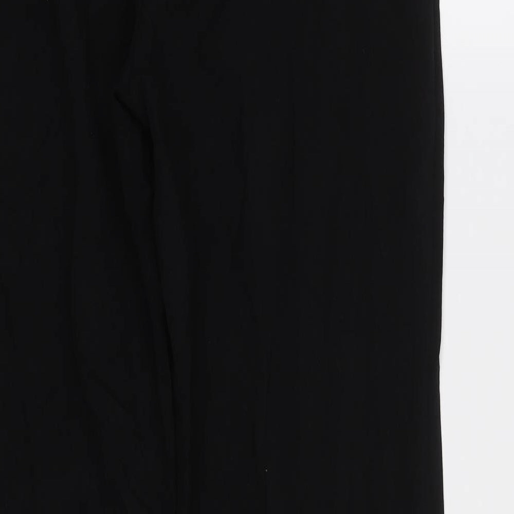Womens UK Size 10 M&S Regular Fit Dress Pants Black Trousers