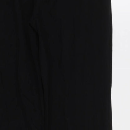 Womens UK Size 10 M&S Regular Fit Dress Pants Black Trousers