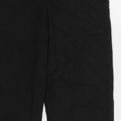 Burton Mens Black Striped  Dress Pants Trousers Size 32 L29 in
