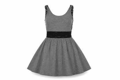 H&M Womens Grey   Fit & Flare  Size 6