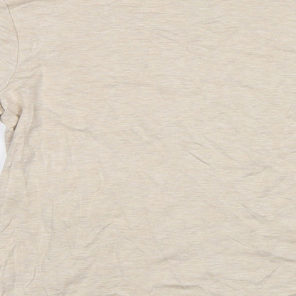 Yns Tekstil Womens Beige   Pullover Sweatshirt Size M  - Chic