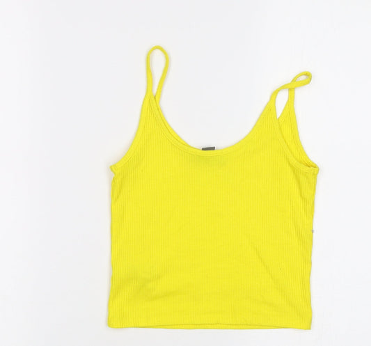 Primark Womens Yellow   Cropped Tank Size XS