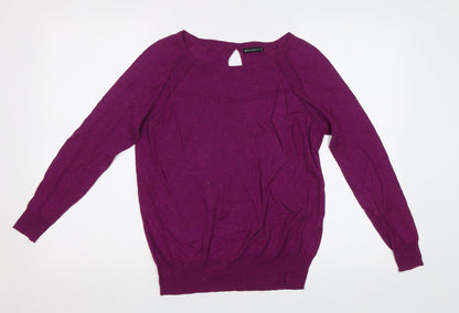 Womens UK Size S Encuentro Purple Pullover Jumper