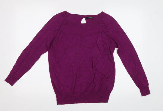 Womens UK Size S Encuentro Purple Pullover Jumper
