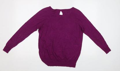 Womens UK Size S Encuentro Purple Pullover Jumper
