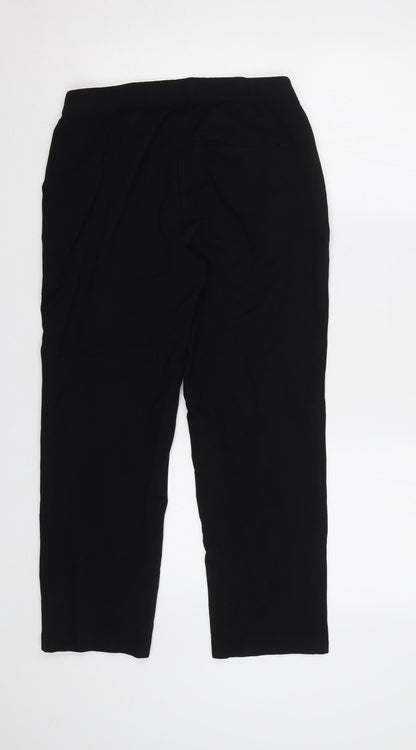 Womens UK Size 10 M&S Regular Fit  Black Trousers