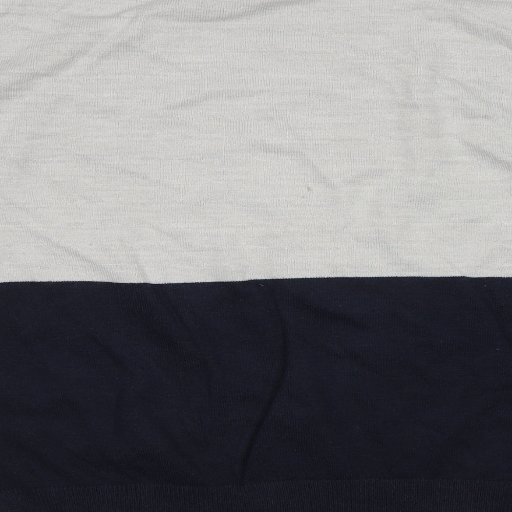 M&S Womens Blue Striped  Pullover Jumper Size 12