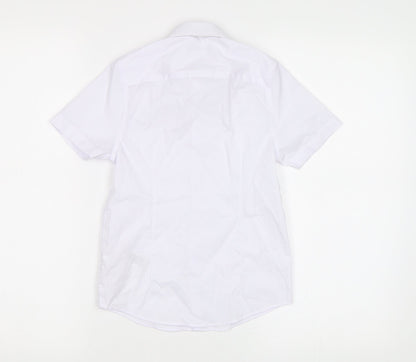 M&S Boys White   Basic Button-Up Size 7-8 Years