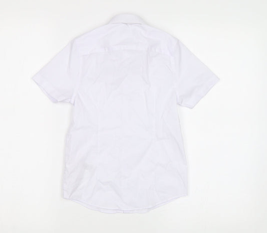 M&S Boys White   Basic Button-Up Size 7-8 Years