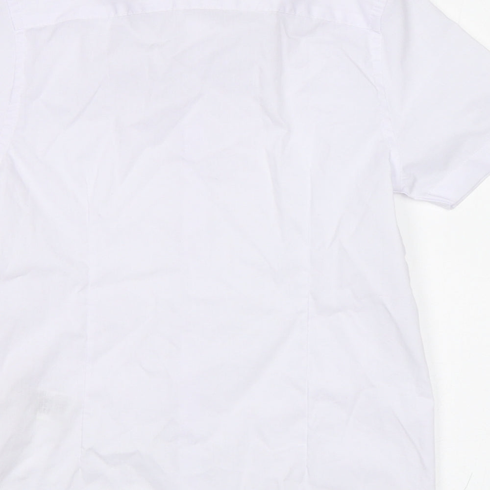 M&S Boys White   Basic Button-Up Size 7-8 Years