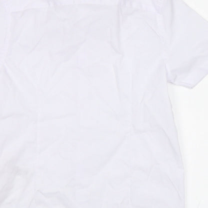 M&S Boys White   Basic Button-Up Size 7-8 Years
