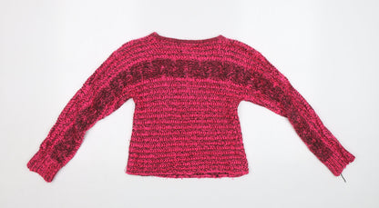 Miss E-Vie Girls Pink   Pullover Jumper Size 11-12 Years