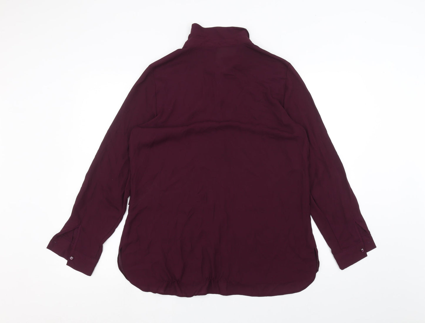 Womens UK Size 14 Debinhams Purple Basic Button-Up