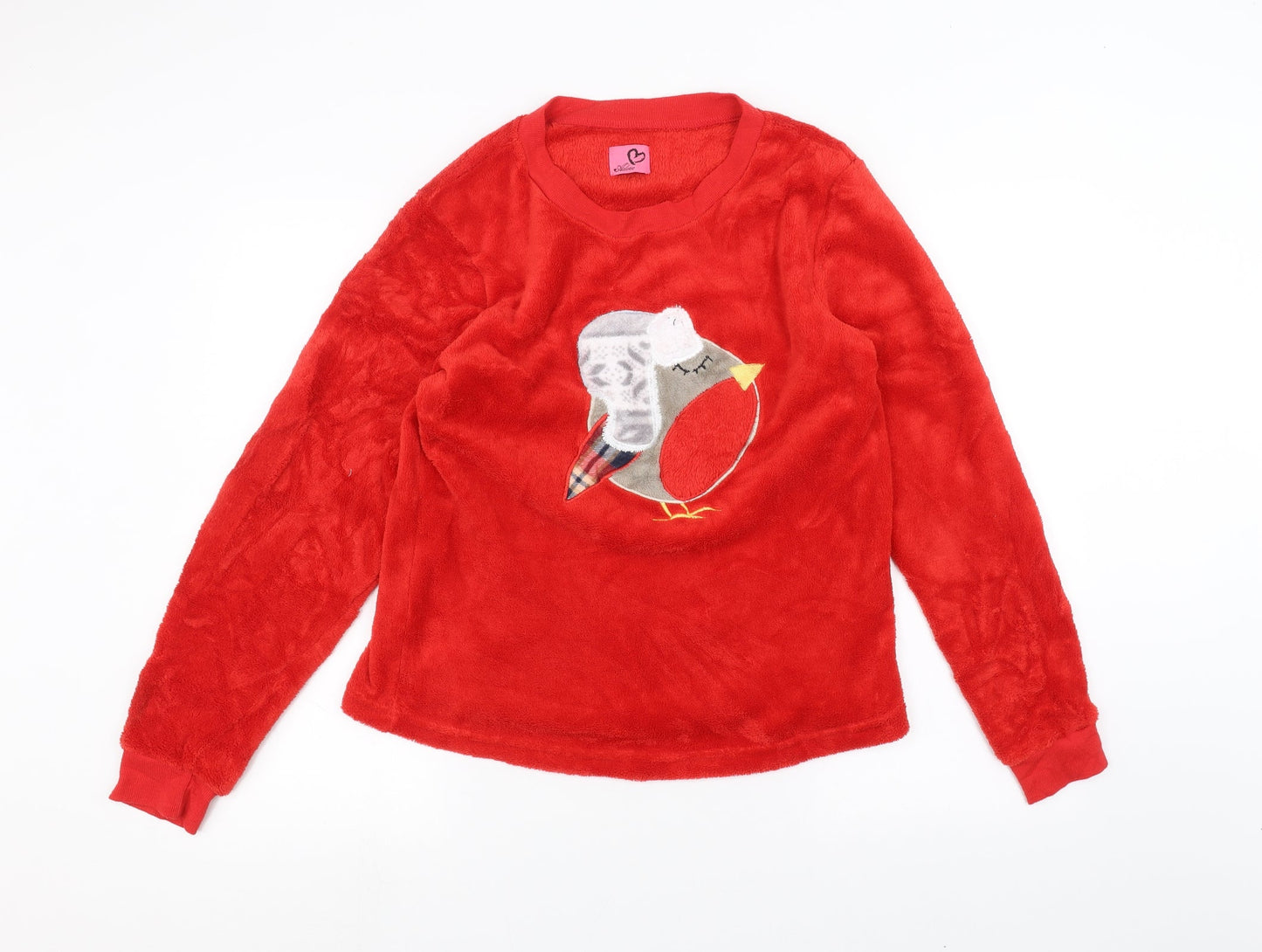 Womens UK Size M Preworn Red Pullover Jumper
