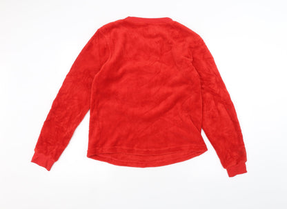 Womens UK Size M Preworn Red Pullover Jumper