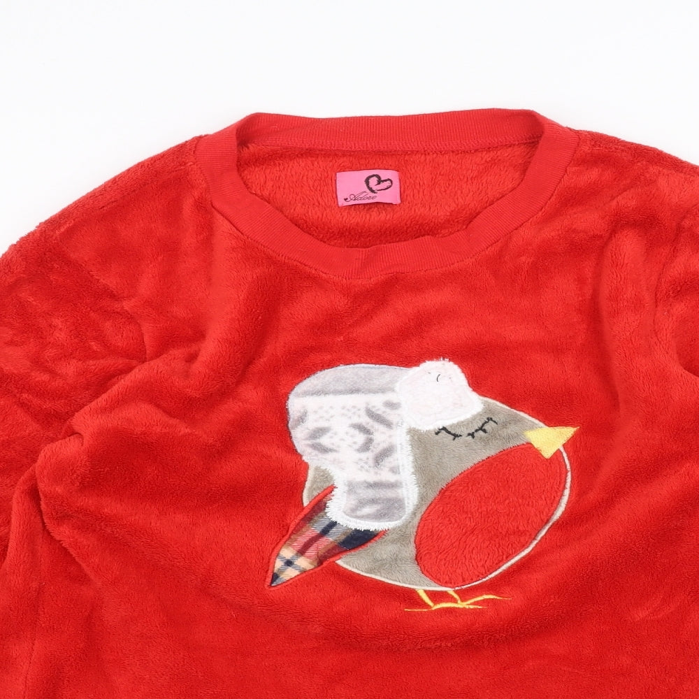 Womens UK Size M Preworn Red Pullover Jumper