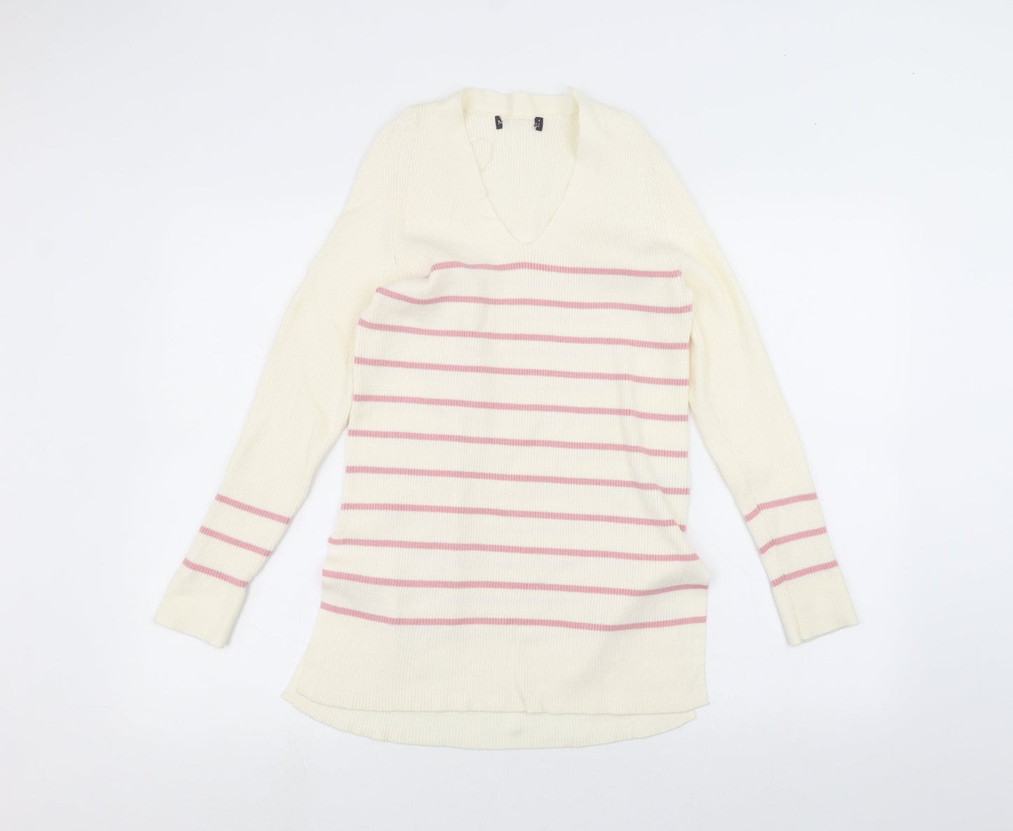Womens UK Size 8 Marks and Spencer White Pullover Jumper